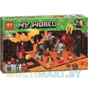 Конструктор Bela My World 10963 Нападение в нижнем мире (215 деталей)